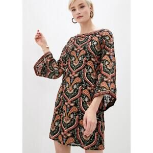 Alice and Olivia beaded print mini dress Size 6